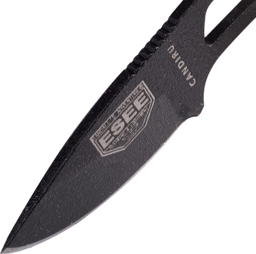 1095 carbon steel with black protective finish