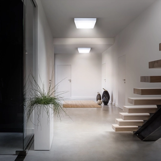 Lumière uniforme pour couloirs et zones de passage