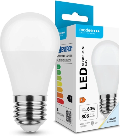 Modee LED-Lampe Globe Mini G45 8,5 W E27 806 lm kaltweiß