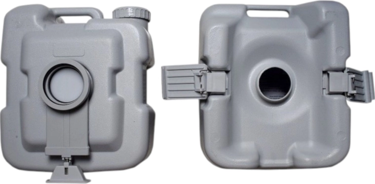 Hygienische, berührungslose Entleerung