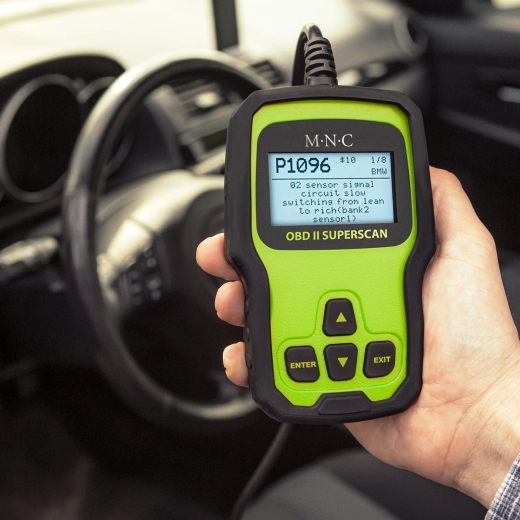 OBD2-autodiagnose voor het uitlezen en wissen van foutcodes, 12 V