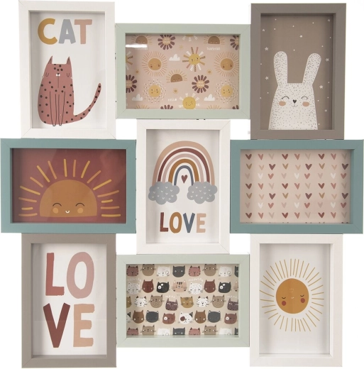 Children's collage photo frame UH for 9 photos 47 × 47 cm