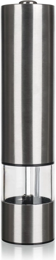 Elektrische Gewürzmühle CULINARIA Tube 22,5 cm aus Edelstahl und Acryl