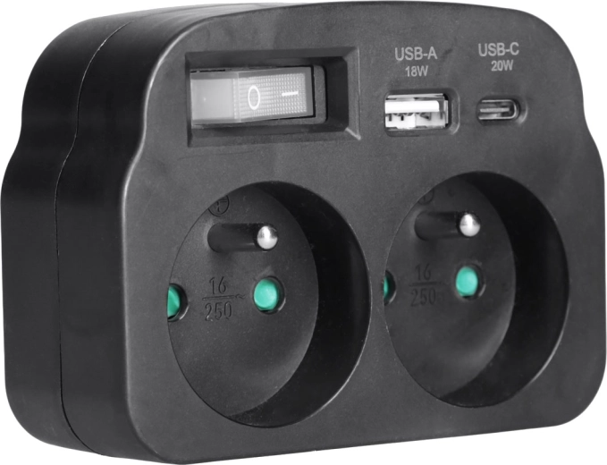 Snel laden via USB-A QC 3.0 en USB-C PD