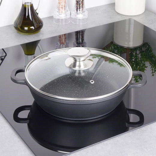 Glazen deksel met ventiel voor perfecte controle