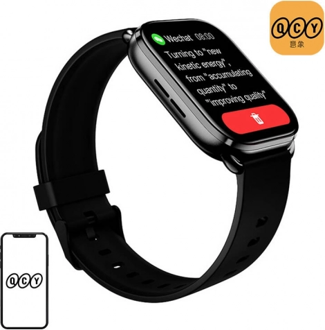 Montre connectée QCY Watch GS noire