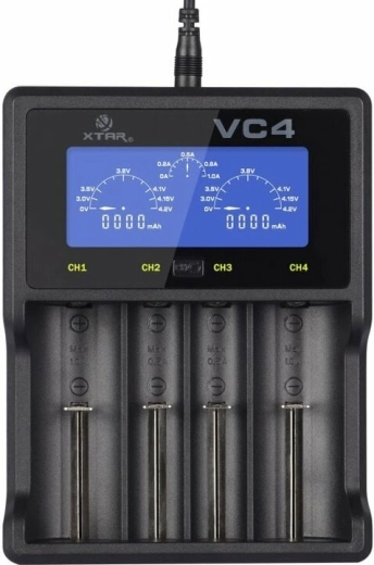 XTAR VC4 vierkanaliges intelligentes USB-Ladegerät