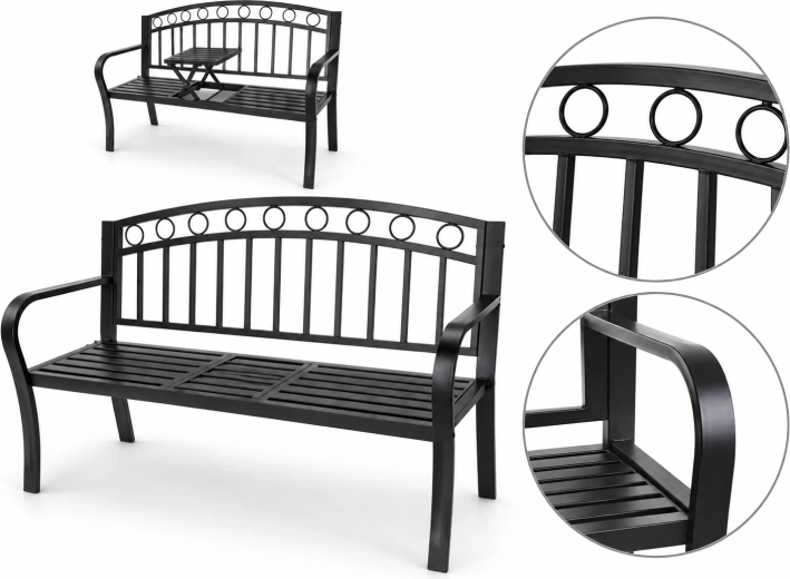 Decoratieve rugleuning en comfortabele armleuningen