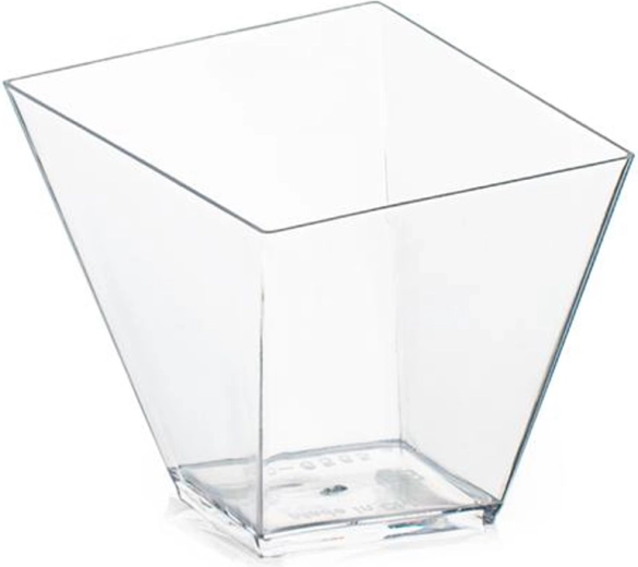 Plastic dessert cups for panna cotta 100 ml, set of 6