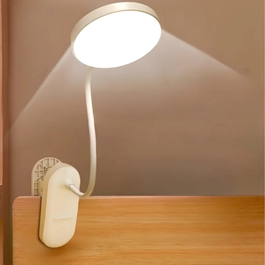 Wireless LED Clip-On Lamp for Reading and Work