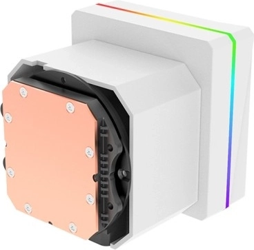 Square pump with infinity mirror effect