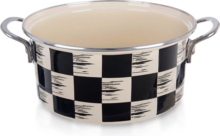Casserole émaillée Échiquier 22 cm, 3 l