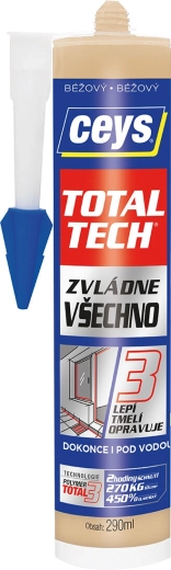 Universele lijm en kit 290 ml TOTAL TECH beige CEYS