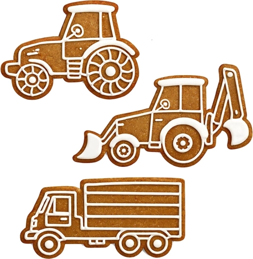 Construction theme: vehicles for playful baking