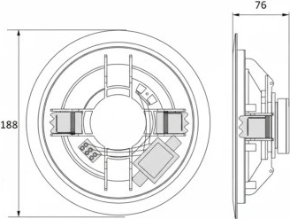 Compact dimensions for discreet mounting