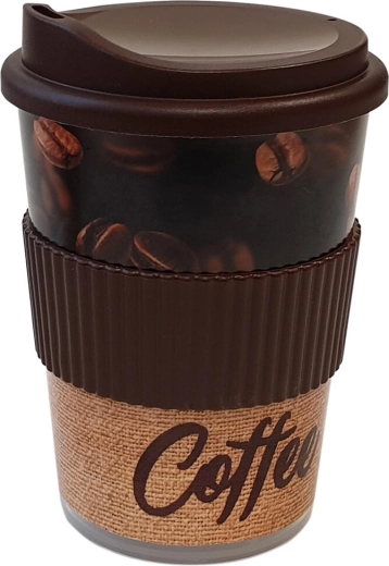 Becher mit Trinköffnung 0,25 l mit Manschette PH Ekoline Coffee