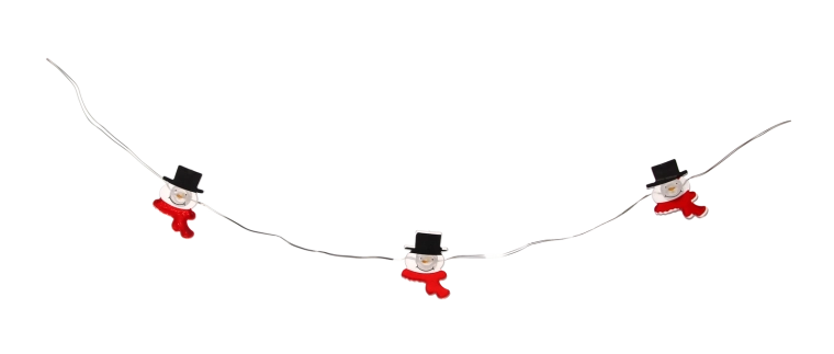 Adorables bonshommes de neige sur chaque ampoule