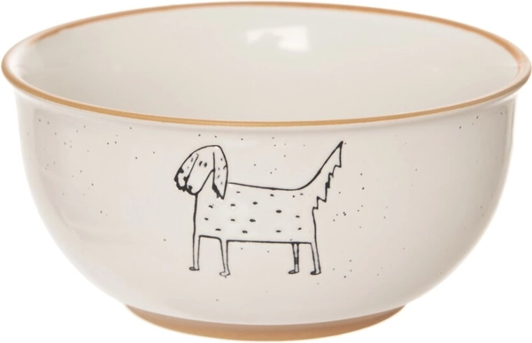 Ceramic Dog Bowl Farm 13.5 cm