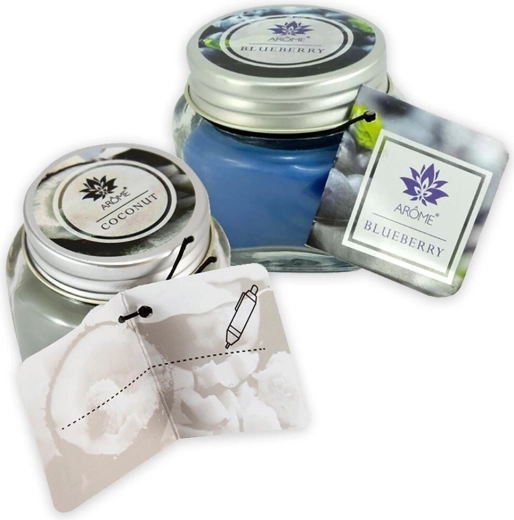 Stylish glass jar with lid