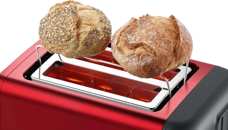 Integrated bun warming rack