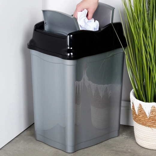 Swing lid for cleaner and more convenient use