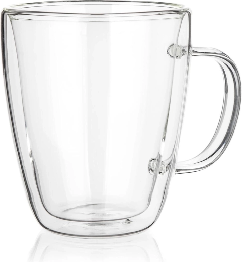Double-wall glass mug Doblo 300 ml