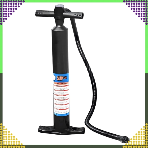 Handmatige dubbelwerkende SUP-pomp met manometer 25 PSI