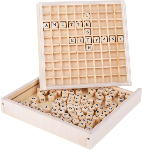 145 wooden letters for word building