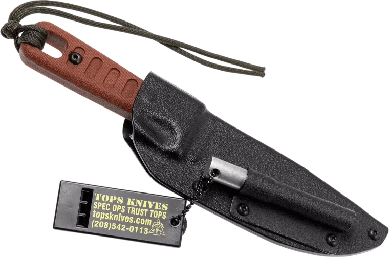 Kydex-schede met clip en firesteel