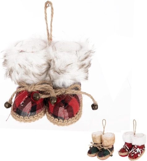 Hangende kerstdecoratie sneeuwbal van polyester 9 cm (mix van 3 varianten)