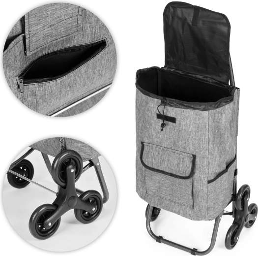 Roues triples pour une conduite fluide et des escaliers sans effort