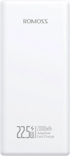 Batterie externe Romoss 20000mAh 22,5W blanche