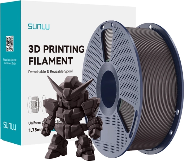 Sunlu PLA+ 2.0 filament geroosterde kastanje