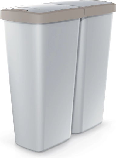 Poubelle Compacta Q Duo 50 l pour le tri des déchets