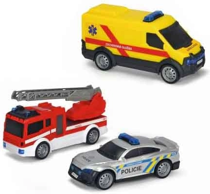 Play Set Emergency Service Vehicles 3 pcs
