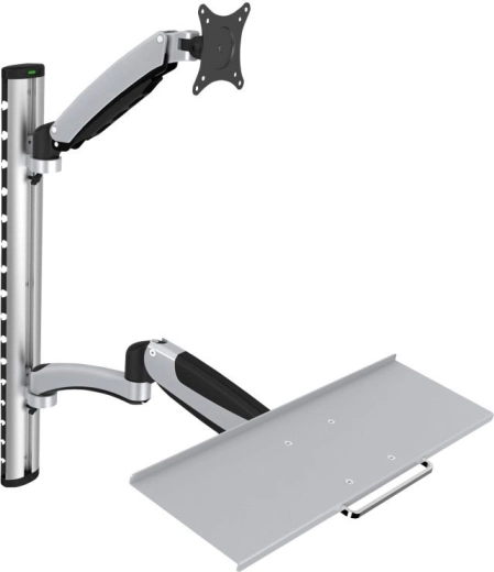 Wandarm voor monitor en toetsenbord, max. 27", max. 8kg, draaibaar 360°