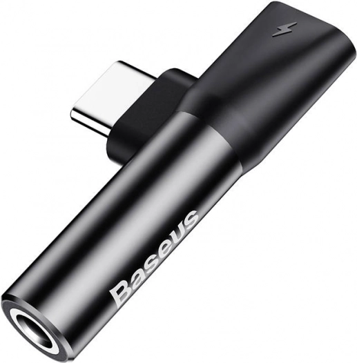 BASEUS USB‑C to 3.5 mm jack audio adapter (black)