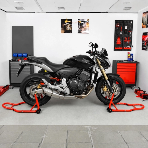 Universal adjustable motorcycle service stand (front & rear) 450 kg