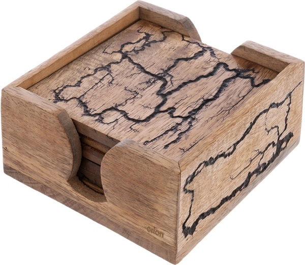 Natürliches Mangoholz mit warmem Farbton