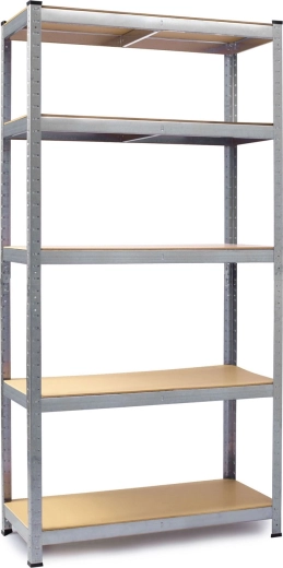 Sturdy galvanized frame and MDF shelves