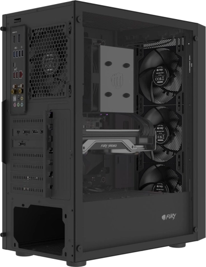 4× vooraf geïnstalleerde PWM-ventilatoren Fury SAI S12