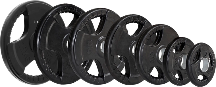 Rubber-coated surface for quiet, gentle training