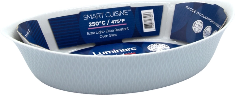 Extra licht maar toch sterke ovenschaal van glas