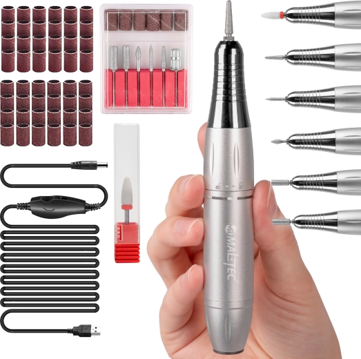Maltec Beauty ponceuse à ongles ND-4 avec jeu de fraises