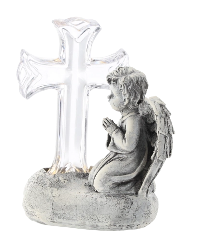 Cross motif with a gentle LED effect
