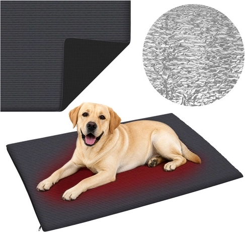 Purlov Thermo-Isoliermatte für Hund und Katze 100 × 70 cm