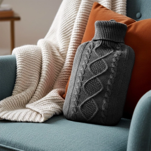 Soft knitted cover for comfort and insulation