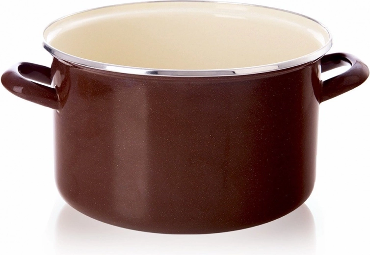 Casserole émaillée marron 26 cm, 6,5 l
