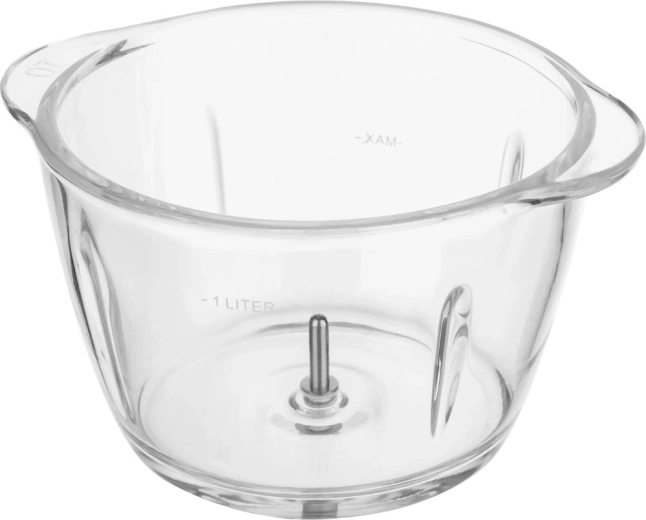 Glazen kom met een inhoud van 1 liter