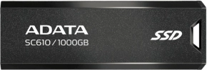 Disque SSD Externe ADATA SC610 1000GB USB3.2 Gen2 Noir